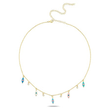 Load image into Gallery viewer, Mini lucky five eyes color necklace