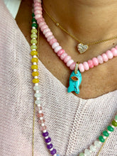 Load image into Gallery viewer, Short beads necklace with lucky fish turquoise