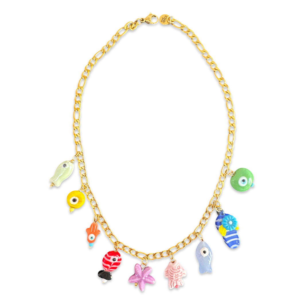 Necklace charms HAPPY SUMMER