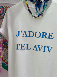 J’adore Tel Aviv T-shirt blue