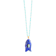 Load image into Gallery viewer, Necklace lucky fish blue