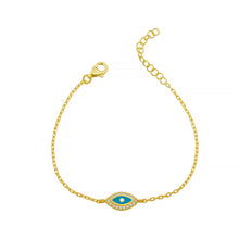 Load image into Gallery viewer, Lucky eye bracelet turquoise