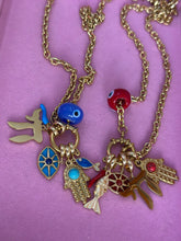 Load image into Gallery viewer, Lucky charms Necklace clasp red