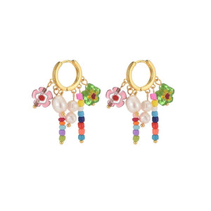 Charms beads earrings