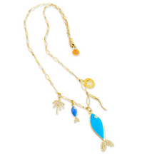 Load image into Gallery viewer, Lucky charms Necklace blue