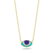 Load image into Gallery viewer, Lucky eye necklace turquoise