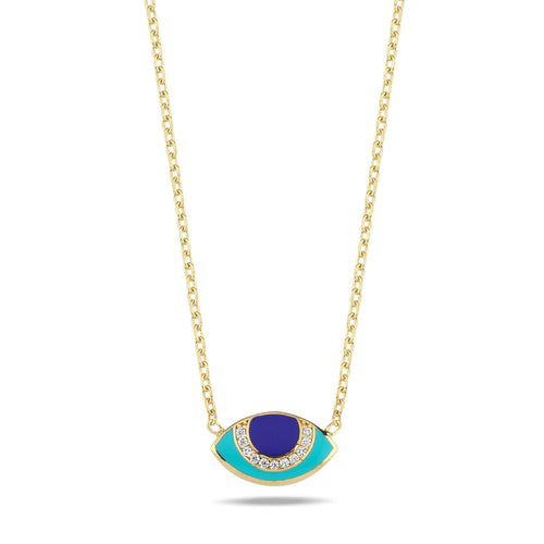 Lucky eye necklace turquoise