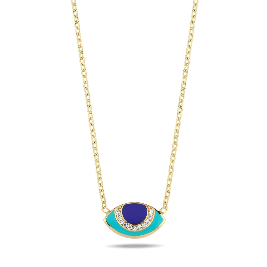 Lucky eye necklace turquoise