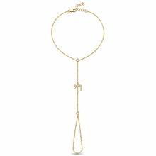 Load image into Gallery viewer, Hand chain bracelet חי diam