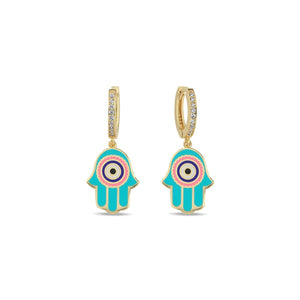 Lucky Hamsa Earring