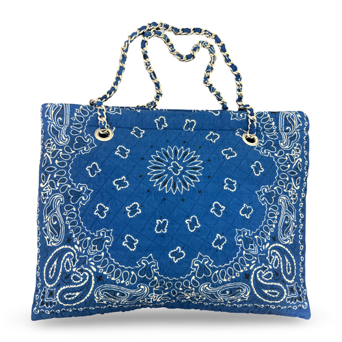 Bandana book bag medium blue