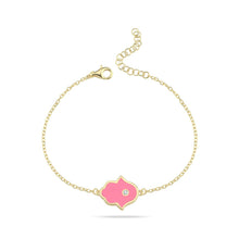 Load image into Gallery viewer, Lucky Hamsa bracelet fuxia