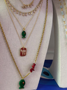 Amalfi lucky fish necklace mini