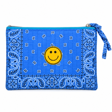 Load image into Gallery viewer, Bandana clutch midi blue 🙂