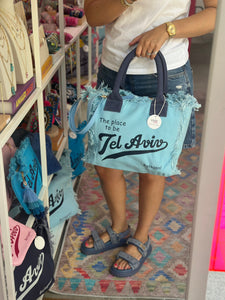 Bag TEL AVIV medium baby blue