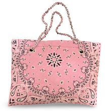 Load image into Gallery viewer, Bandana book bag pink