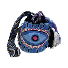 Load image into Gallery viewer, Mochilla mini eye bag blue