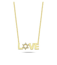 Load image into Gallery viewer, LOVE star necklace