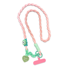 Load image into Gallery viewer, Phone charm string good luck pink