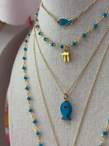 Amalfi lucky fish necklace mini