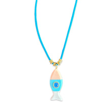 Load image into Gallery viewer, Capri fish lace necklace multicolor