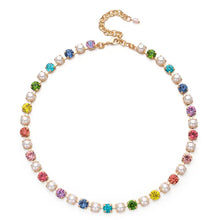 Load image into Gallery viewer, Pearls sparkle color necklace