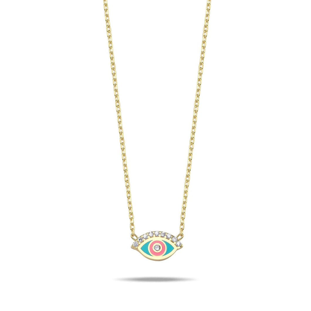 Lucky eye necklace diam turquoise