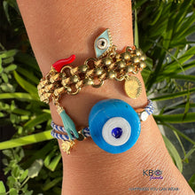 Load image into Gallery viewer, Santorini eye bracelet turquoise