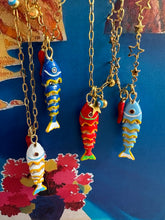 Load image into Gallery viewer, Capri lucky fish Necklace red