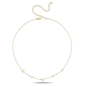 Lucky חי HAI charms necklace gold