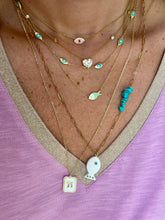 Load image into Gallery viewer, Lucky חי CHAI necklace tag white