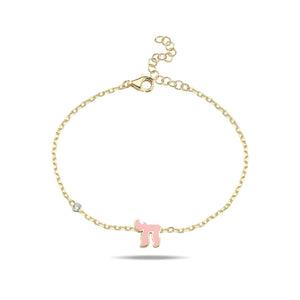 Lucky חי HAI bracelet mini pink