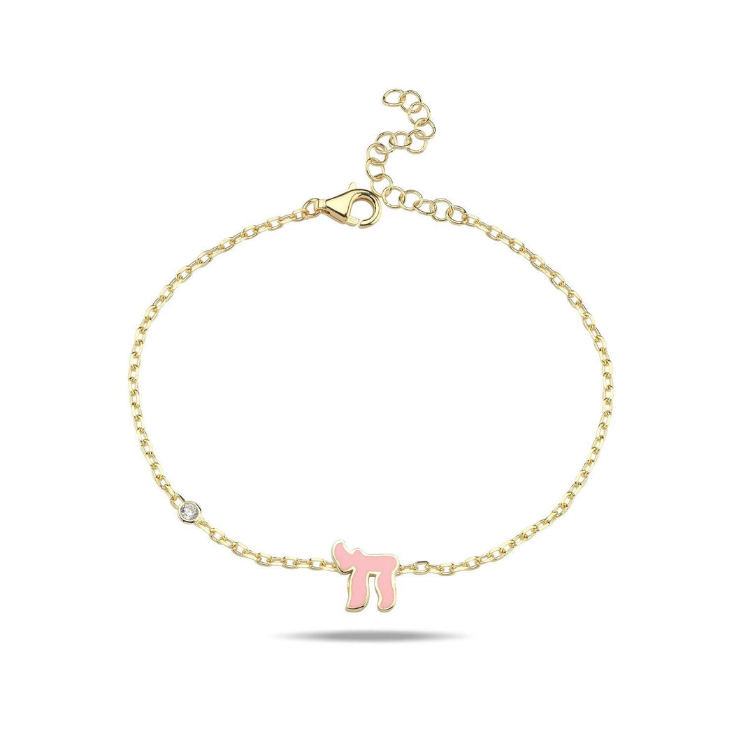 Lucky חי HAI bracelet mini pink