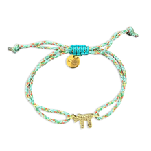 Load image into Gallery viewer, Lucky חי CHAI bracelet rope turquoise