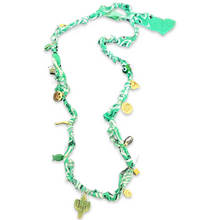 Load image into Gallery viewer, Bandana Necklace lucky charms green