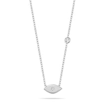 Load image into Gallery viewer, Lucky eye necklace silver