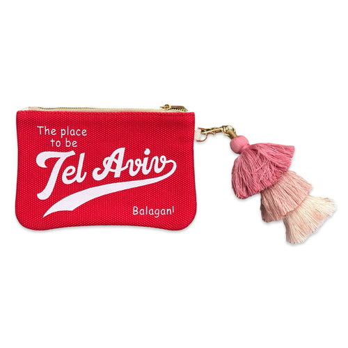 Pouch TEL AVIV red