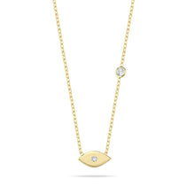 Load image into Gallery viewer, Lucky eye necklace goldie