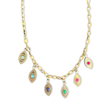 Load image into Gallery viewer, Lucky eyes necklace