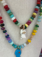 Load image into Gallery viewer, Short beads necklace with lucky fish multicolored