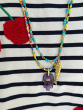 Load image into Gallery viewer, Necklace lucky fish purple