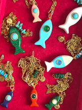 Load image into Gallery viewer, Capri fish necklace small pink coral