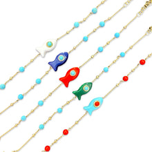 Load image into Gallery viewer, Capri fish chain bracelet
