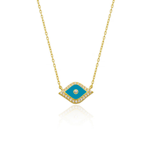 Lucky eye necklace turquoise