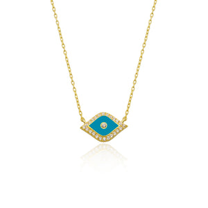 Lucky eye necklace turquoise