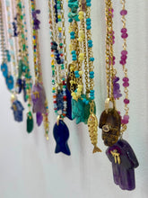 Load image into Gallery viewer, Necklace lucky hamsa Green