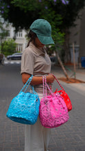 Load image into Gallery viewer, Bandana mini bucket bag pink