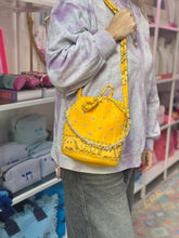 Load image into Gallery viewer, Bandana mini bucket bag yellow