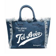 Load image into Gallery viewer, Beach Bag TEL AVIV dark blue