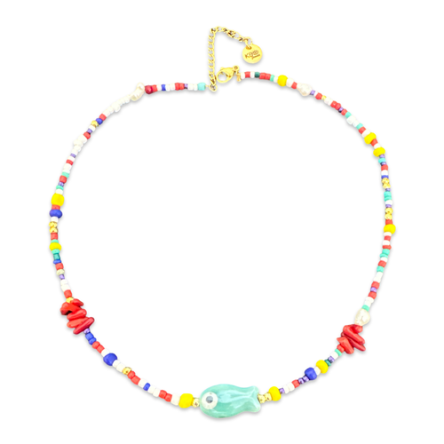 Lucky fish beads necklace
